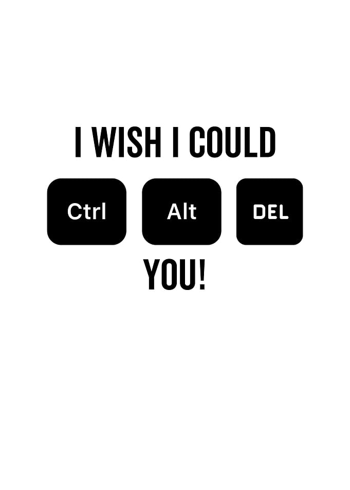 I Wish I Could Ctrl Alt