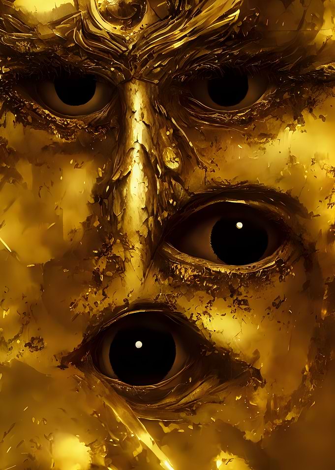 Dark eyes of horror