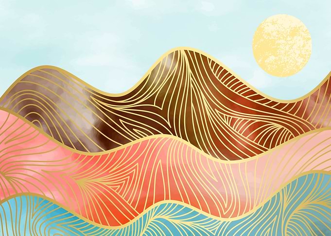 illustration mountain art