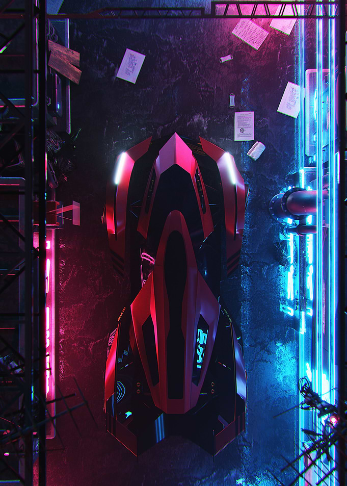 Cyberpunk Concept Car