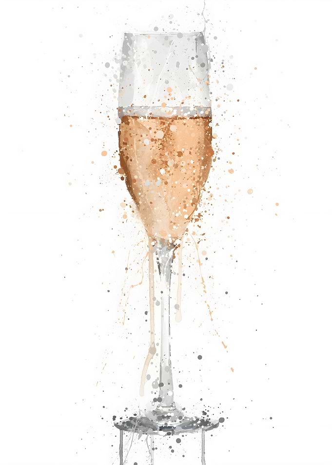 Champagne Flute Rose
