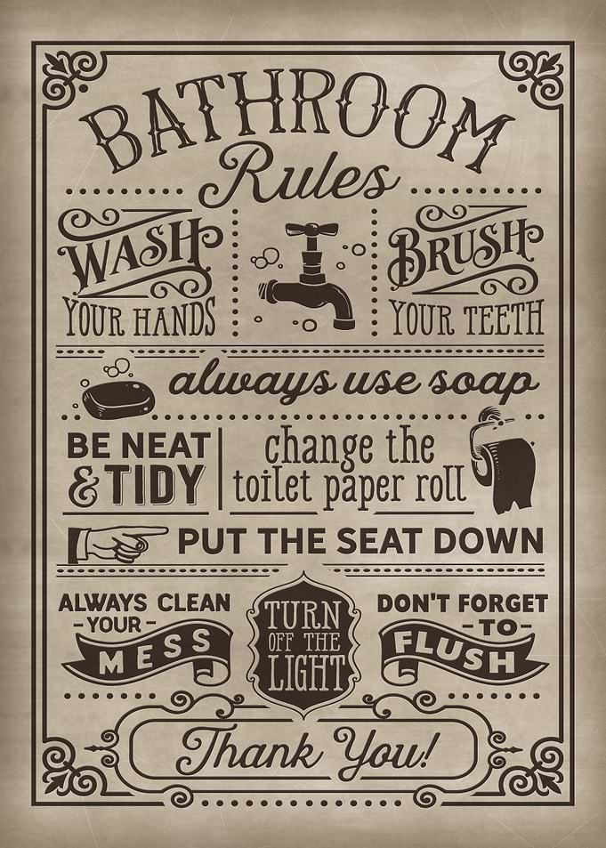 Bathroom rules