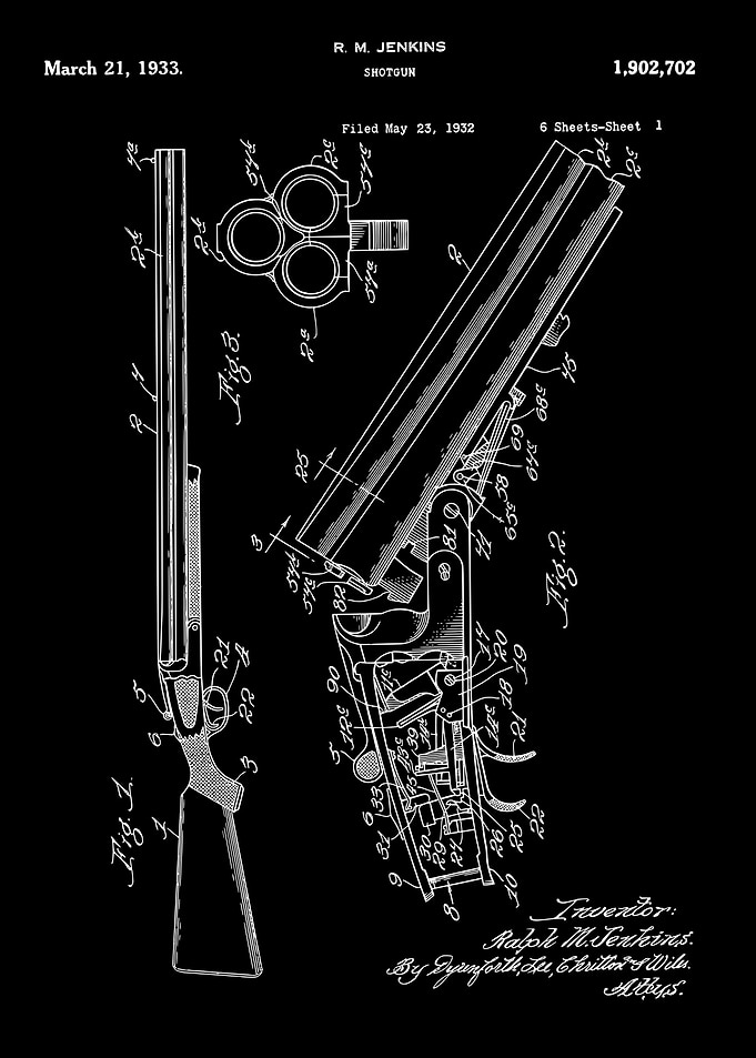 Shotgun patent 1922
