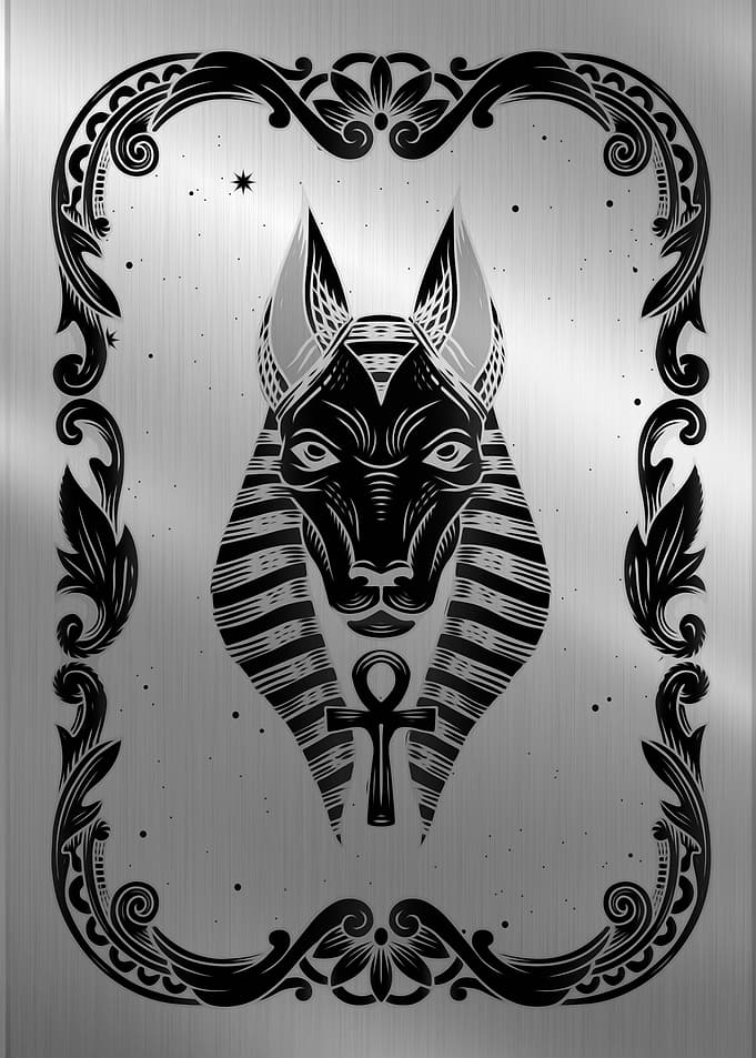 Egyptian god Tarot card