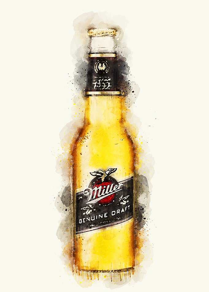 Vintage Beer Watercolor