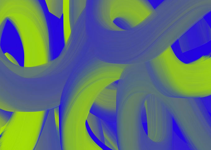 Blue in green