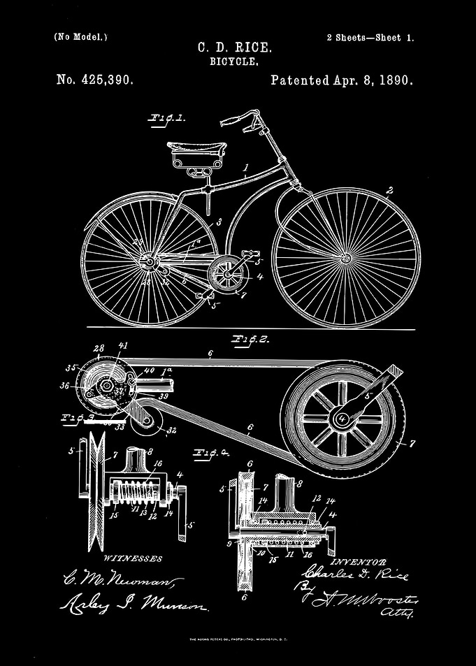 Bicycle patent Rice