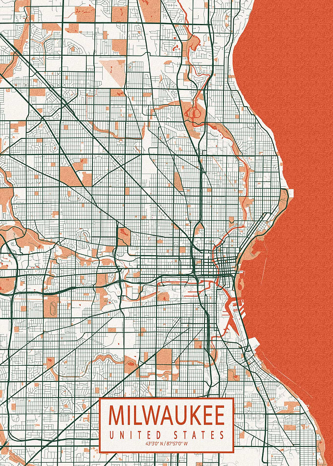 Milwaukee Map Bohemian