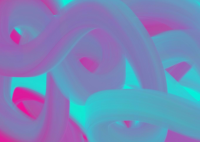 Blue and pink