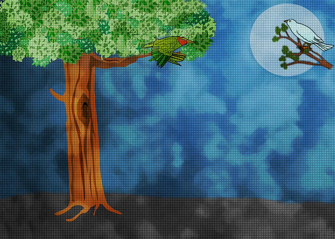 Tree Home Cute