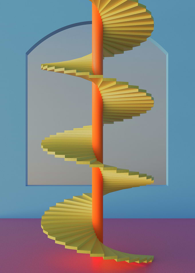 Colorful Room 3D Render