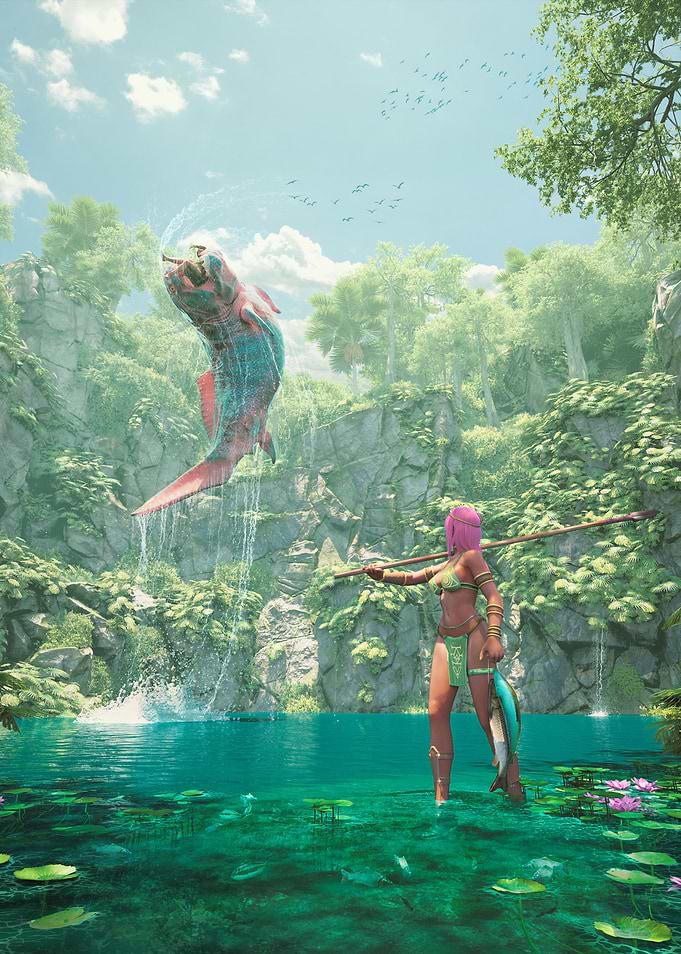 Survival in Paradise Art