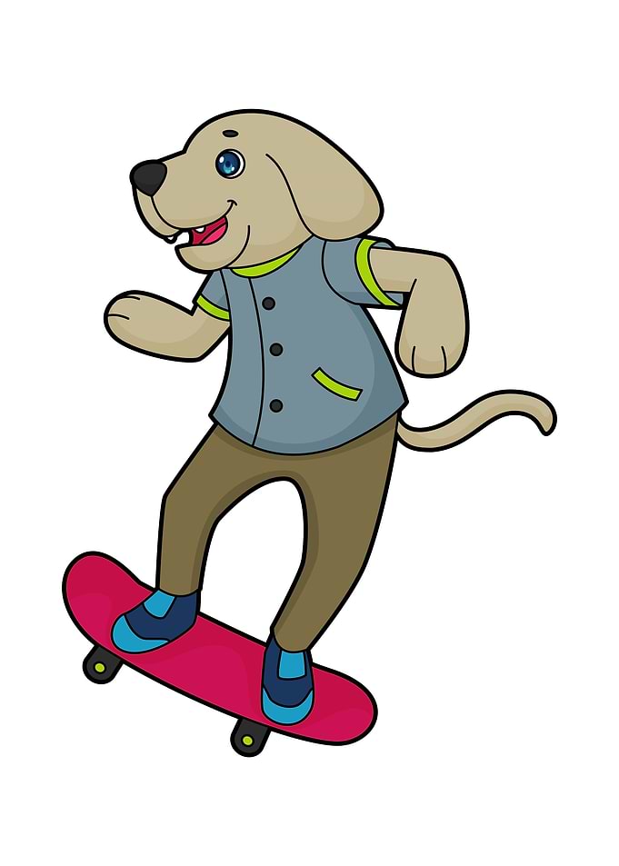Dog Skater Skateboard