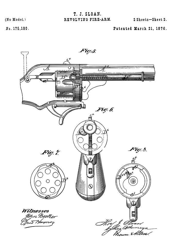 Revolving fire arm