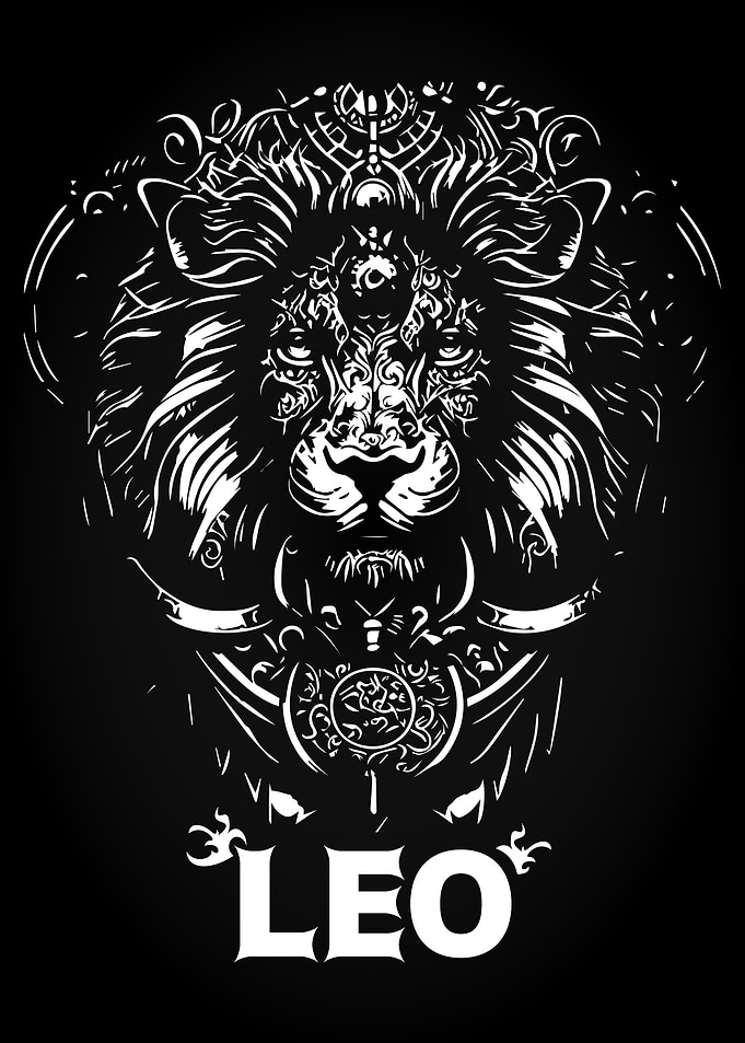Leo Lion Zodiac Portrait