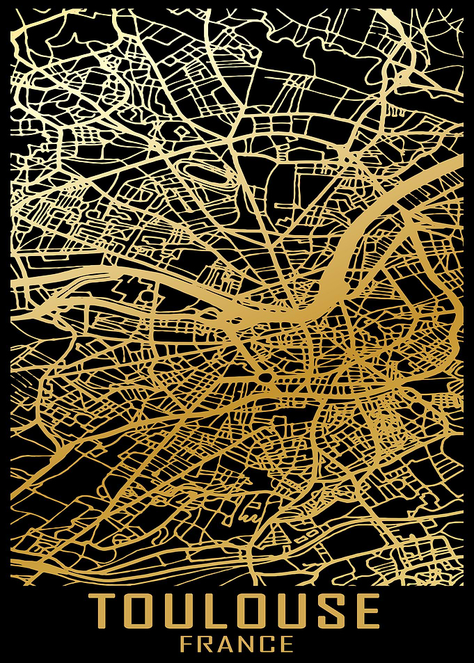 Toulouse France City Map