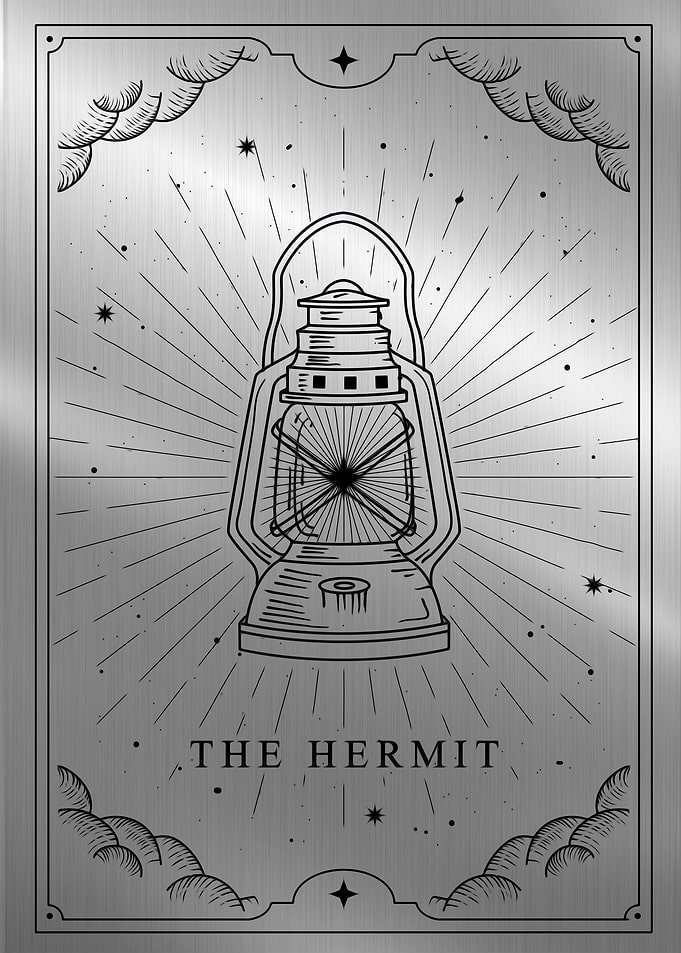 The Hermit tarot card