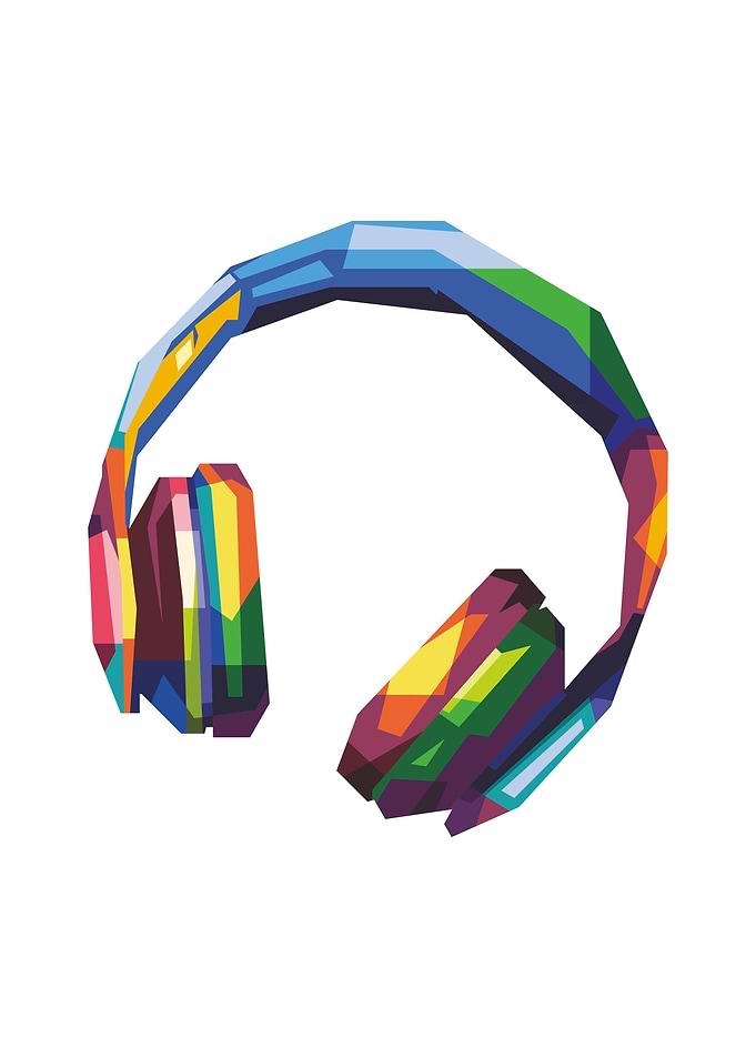 Headset Gaming Art Popart