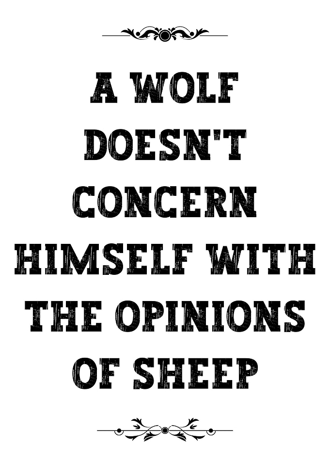Wolf Motivation Quote