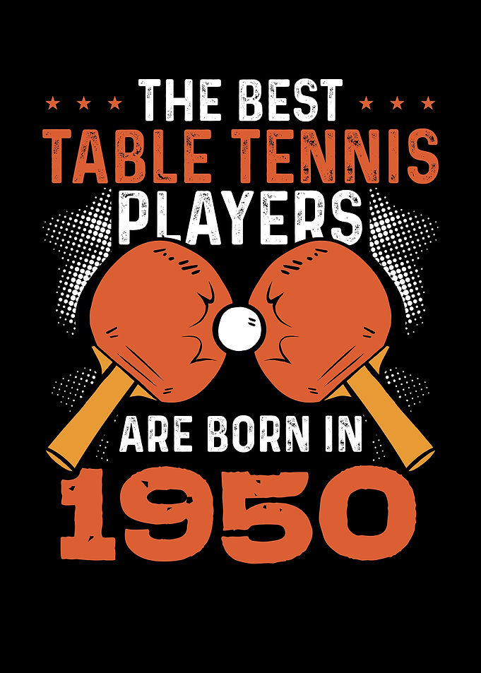 Table tennis player 1950