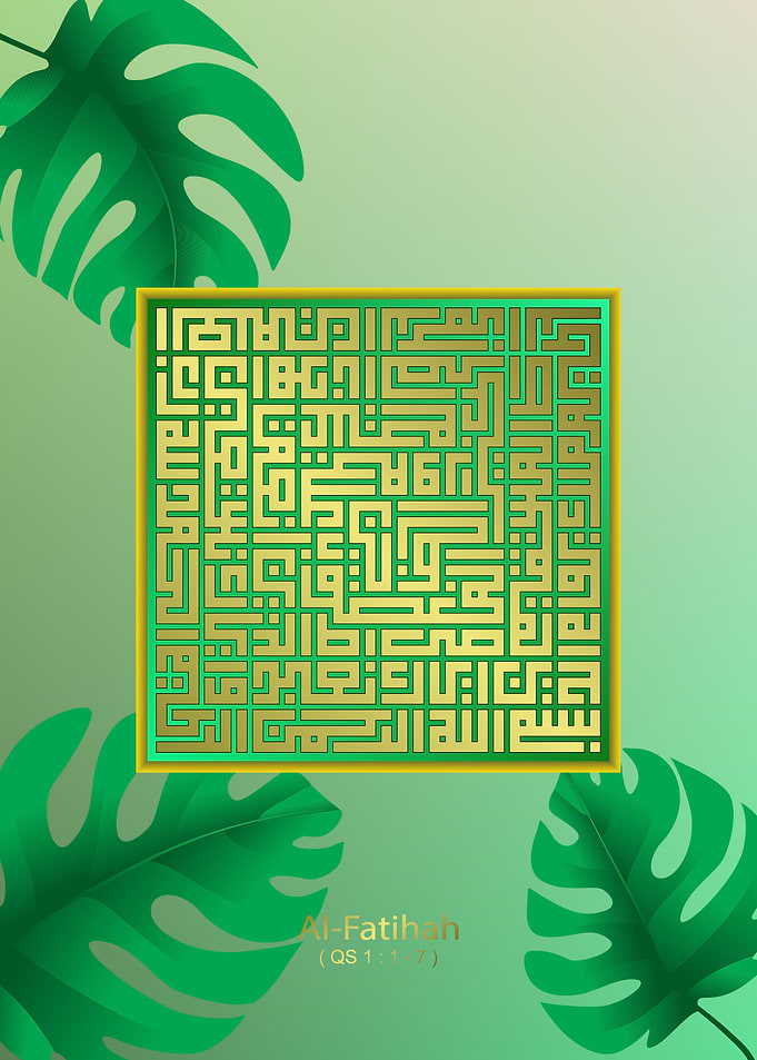 Alfatihah with leaves