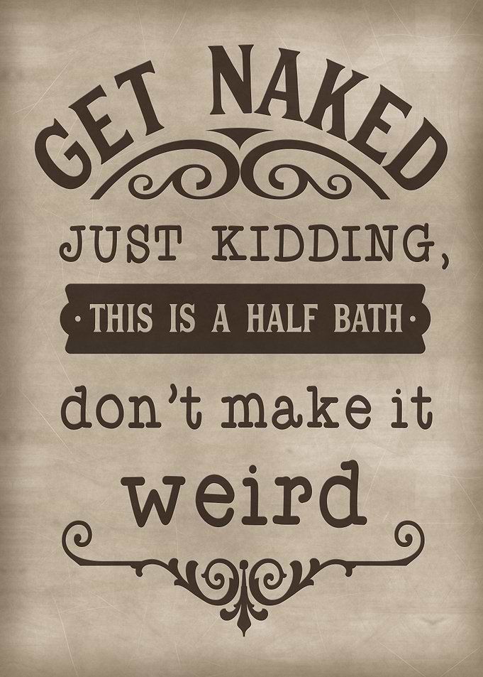 This is a half bath