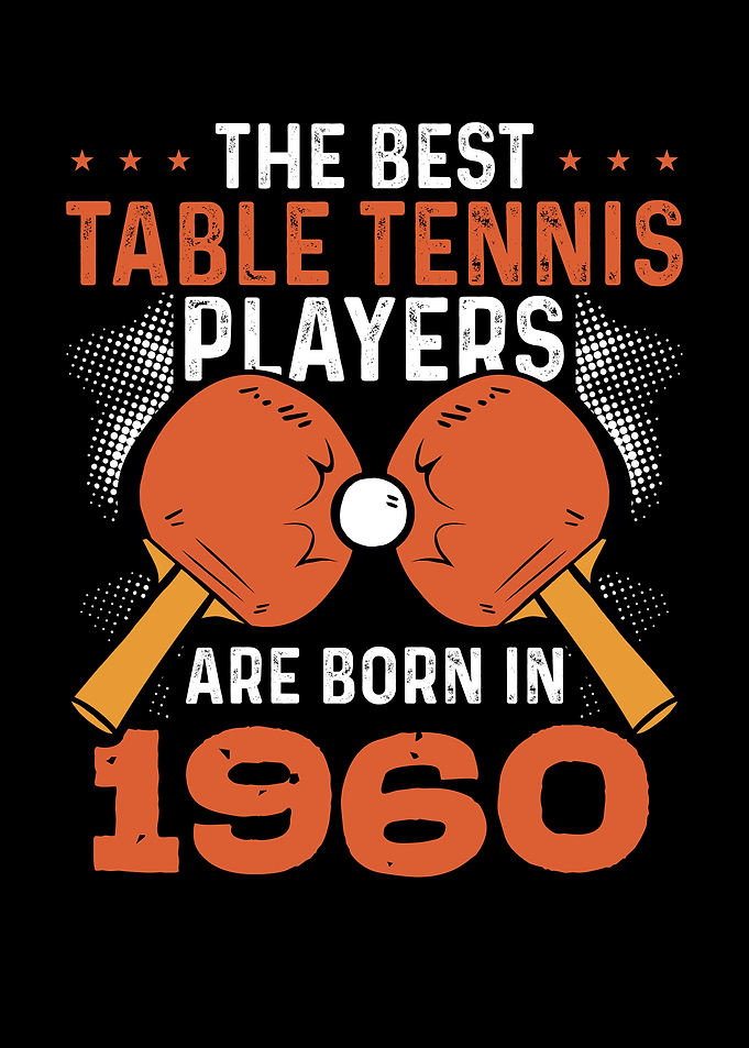 Table tennis player 1960