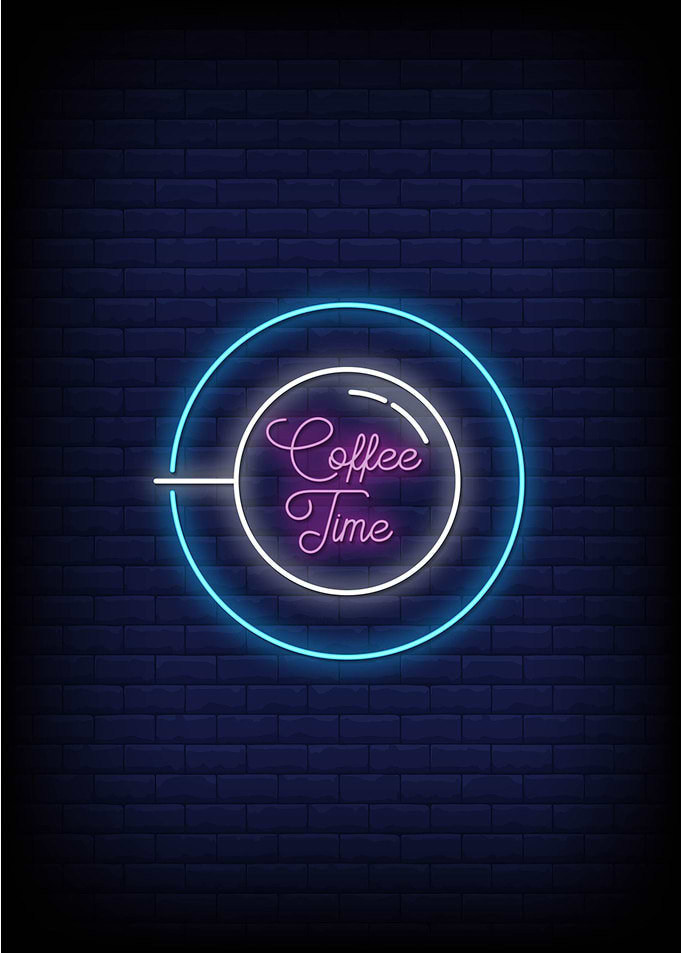 coffee neon sign