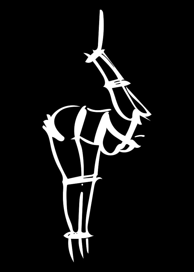 Bondage Line Art Minimal