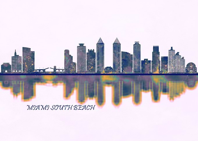 Miami South Beach Skyline