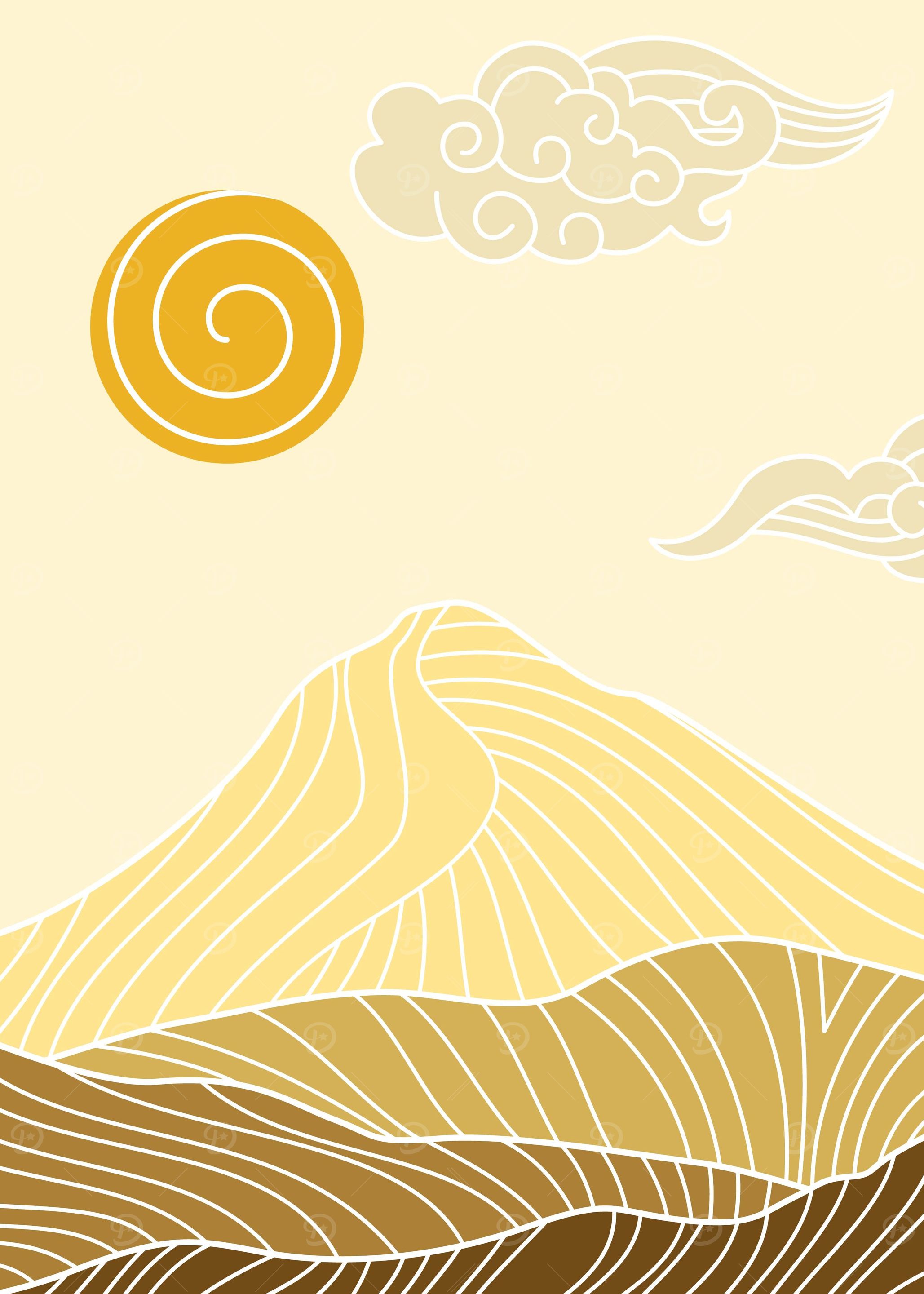 abstract mountain