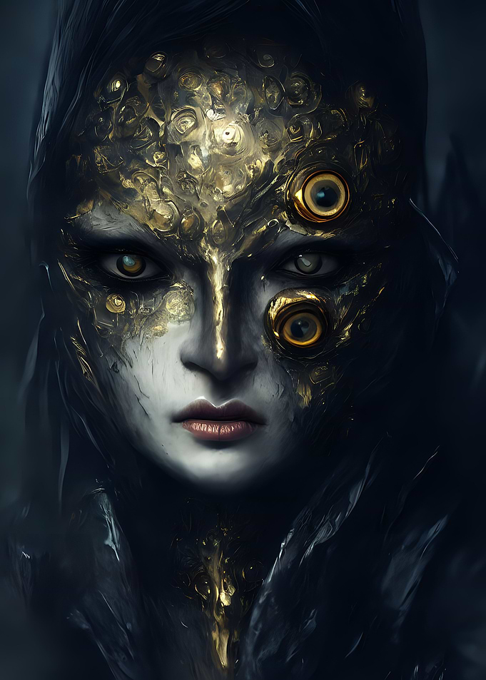 Demon girls face