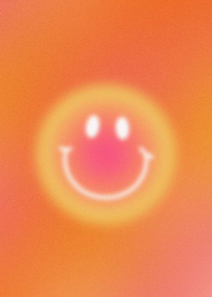 Orange Grainy Smile