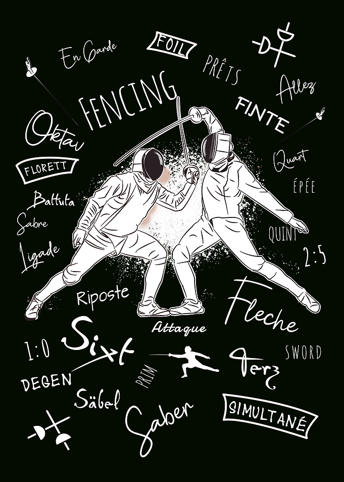 Fencing Terms retro