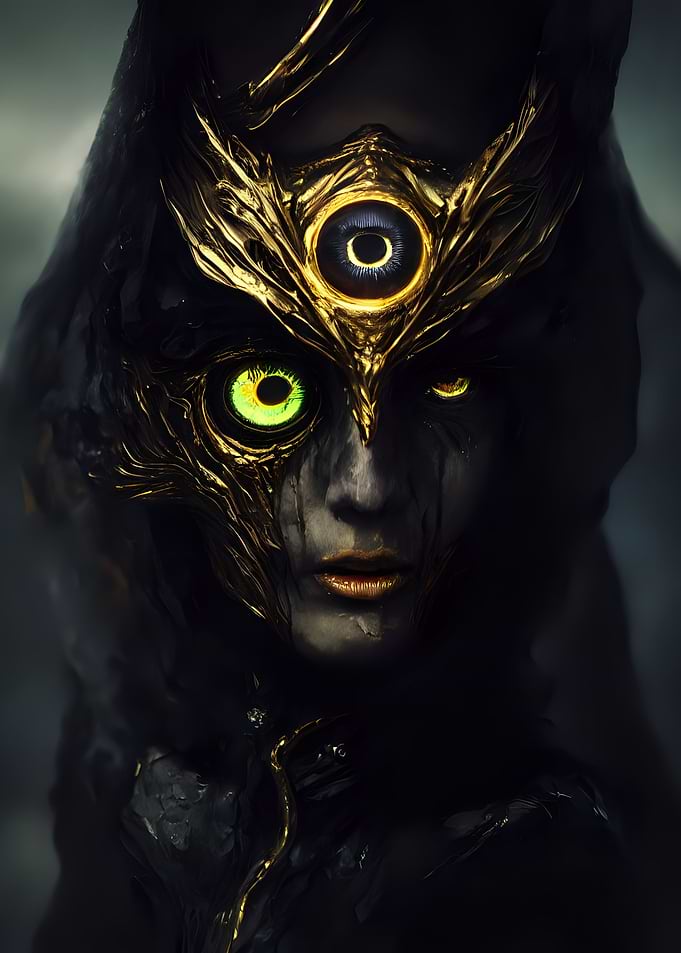Demon girls face