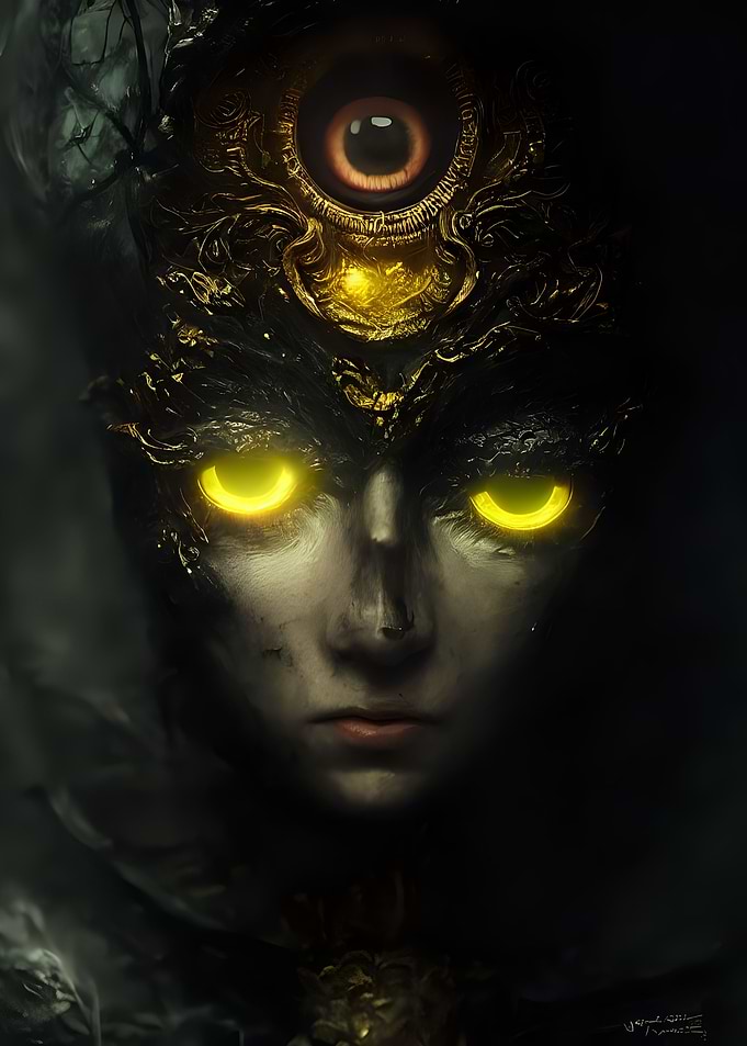 Demon girls face