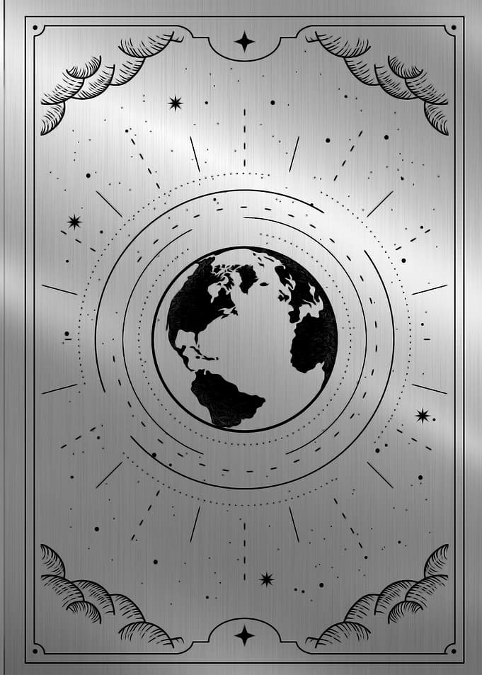 Tarot card the world