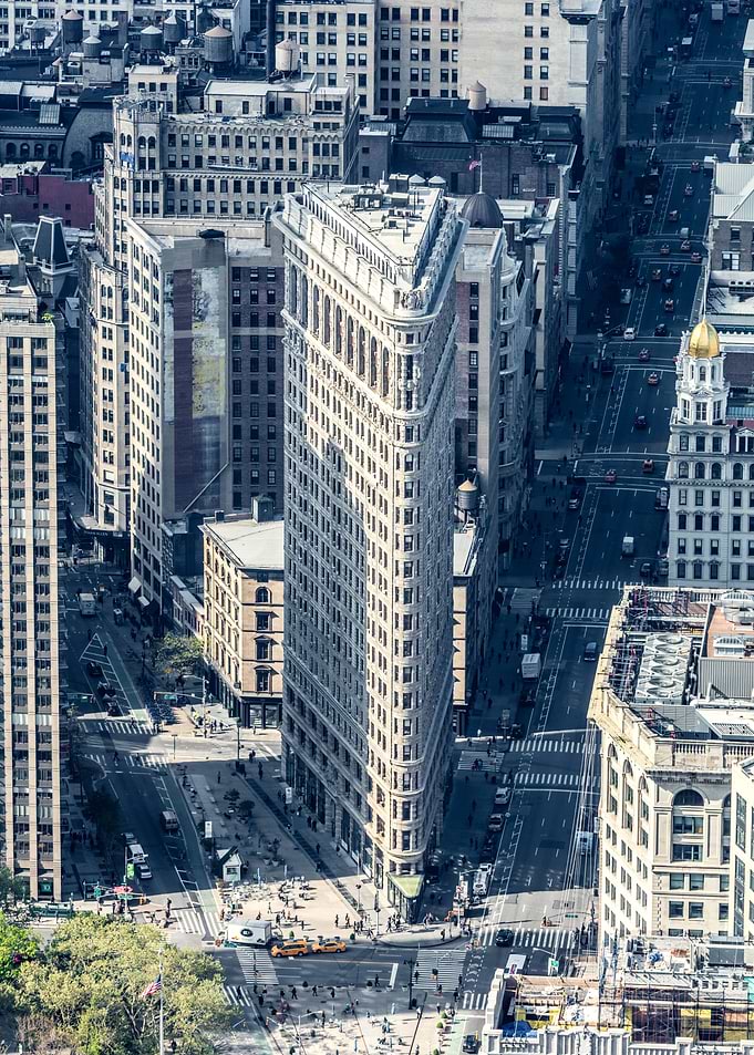 Flatiron building aerial