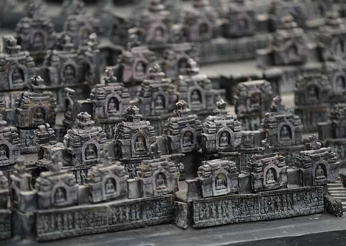 Close up of temple