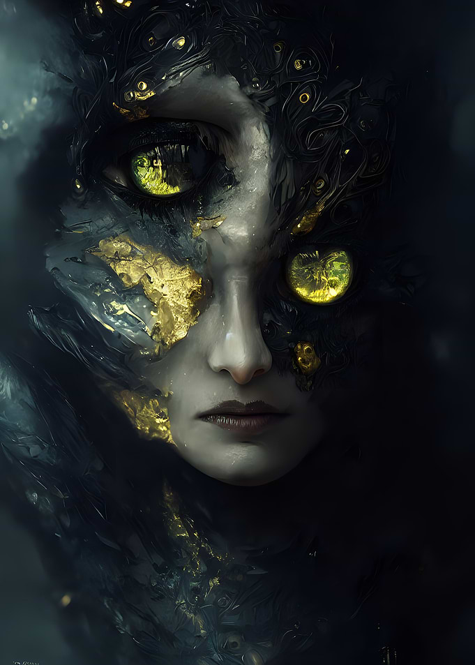Demon girls face
