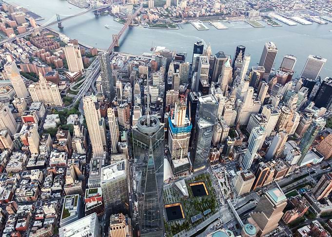 New york city aerial view