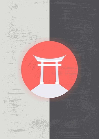 Japanese torii gates