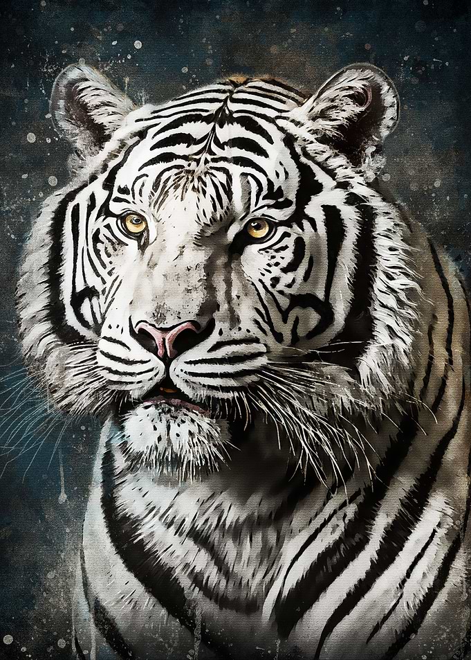 Splatter White Tiger
