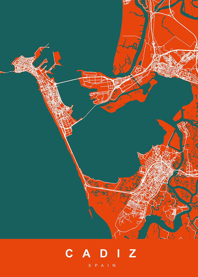 CADIZ Map SPAIN