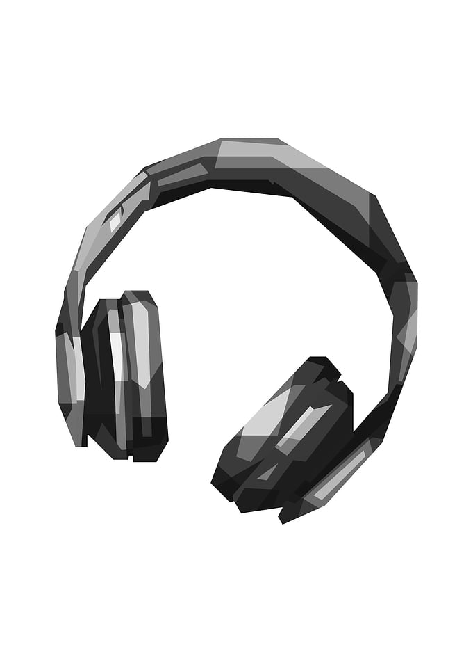 grayscale Headset Gaming