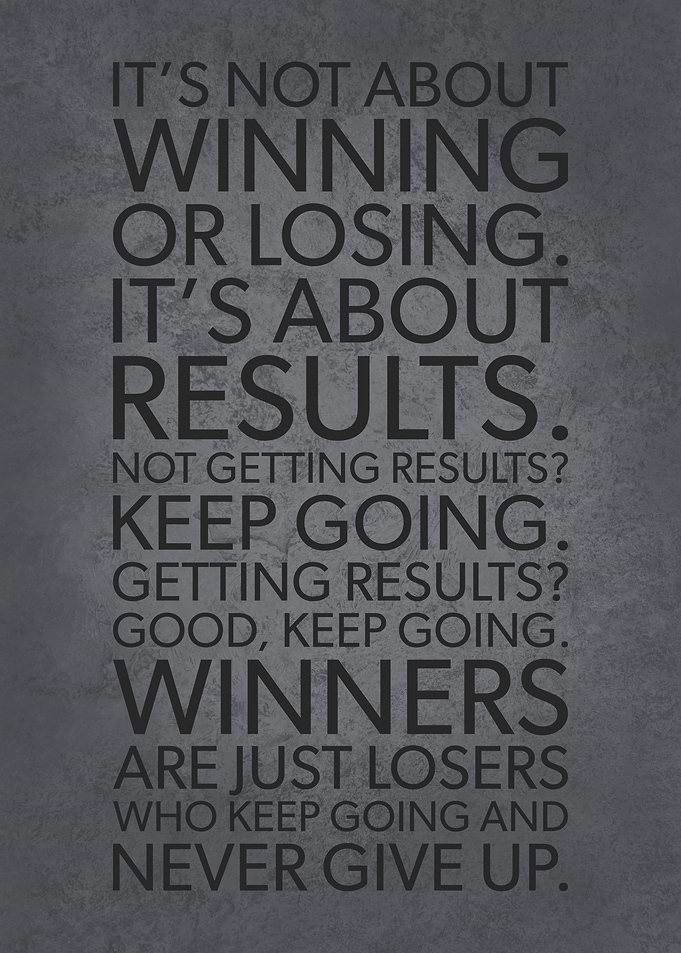 Winners Never Give Up