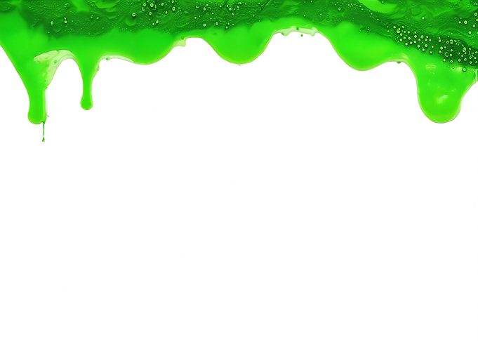 Slime dripping top green w