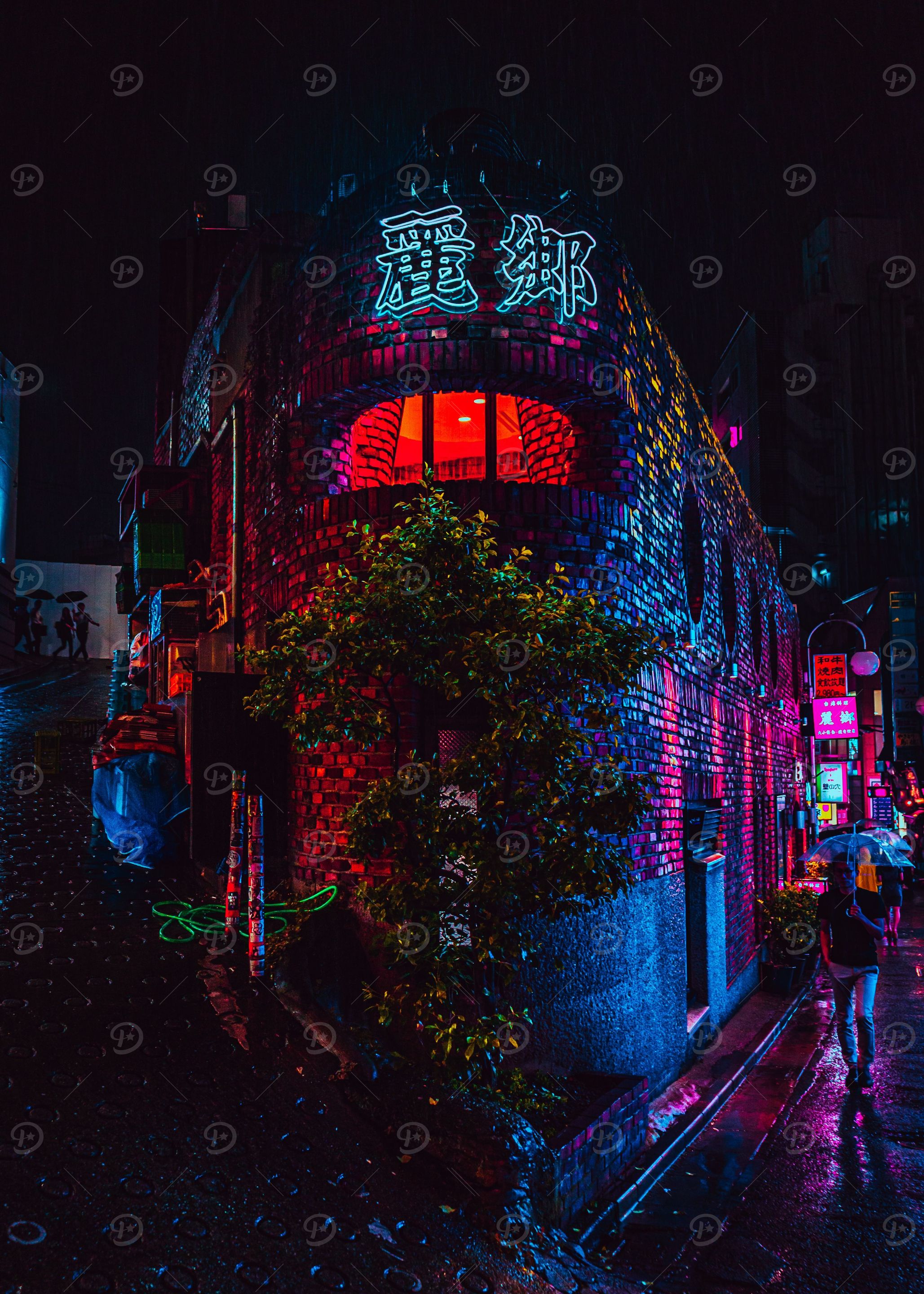 Neon Tokyo Street Corner