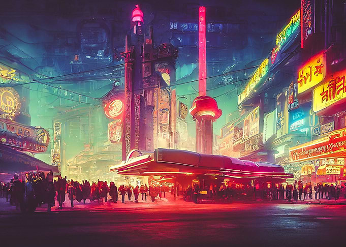 Local cyberpunk diner
