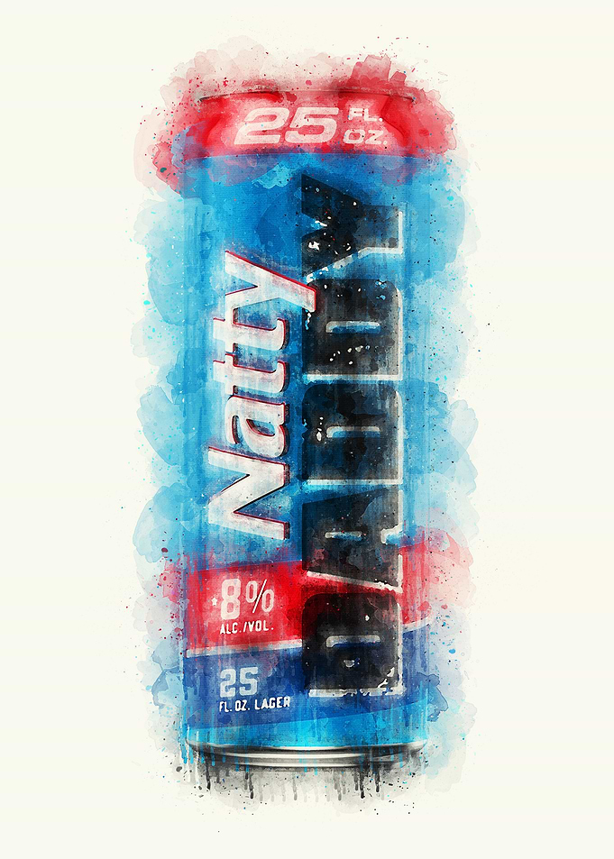 Vintage Beer Watercolor